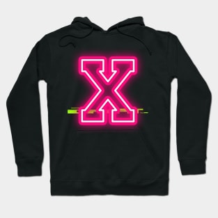 Neon Style Roman Numeral "X" Vibes Tee! Hoodie